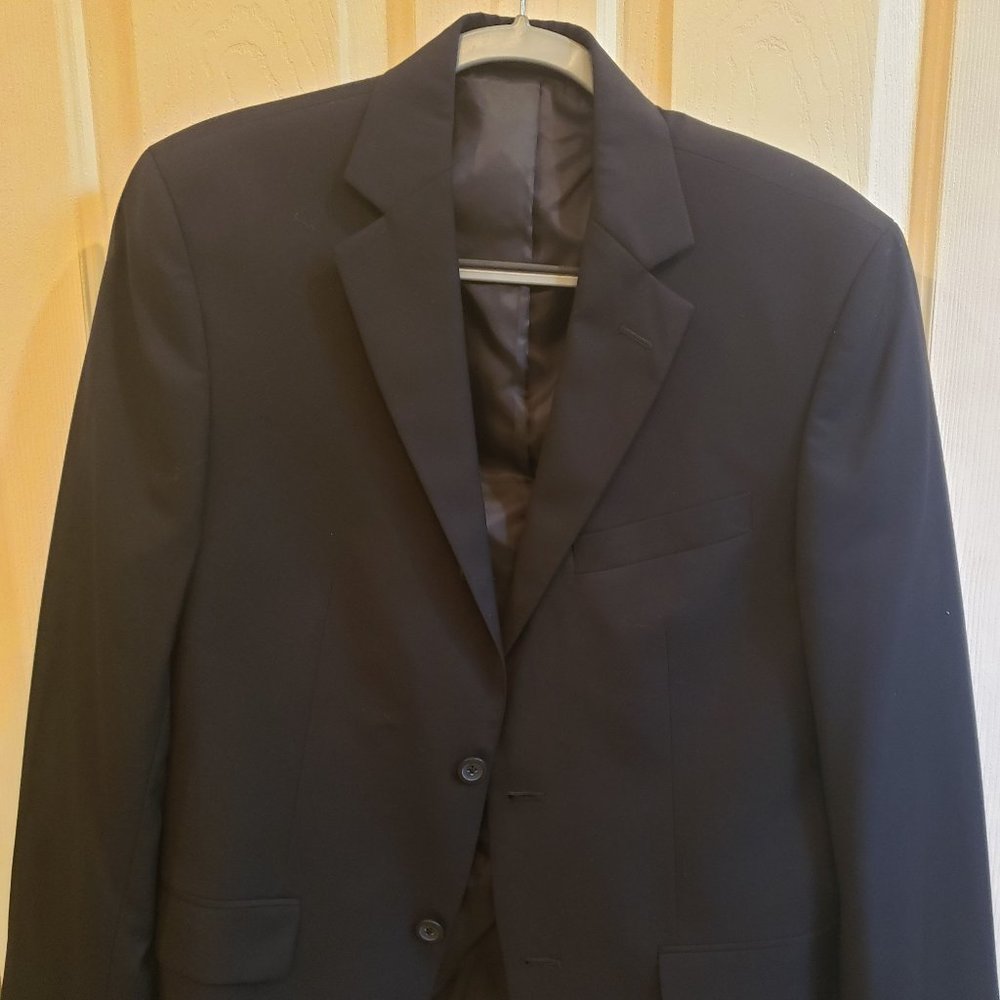 Geoffrey Beene Men's Black Suit Coat Jacket 38R